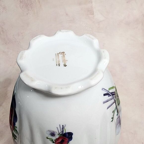 Formalities By Baum Bros. 10" Tall Anemone Collection Floral Pitcher Purple - Picture 11 of 13